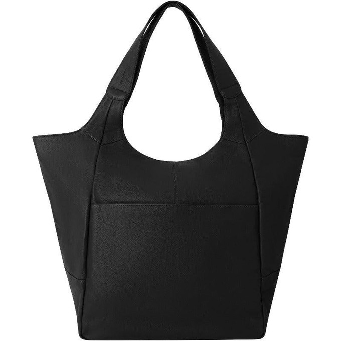 Black Large Pocket Tote Shoulder Bag from Sostter