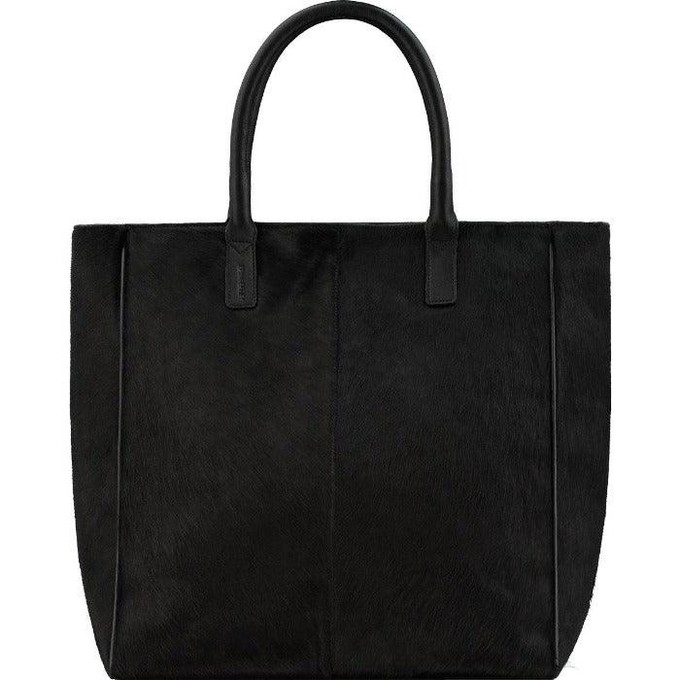 Black Large Leather Tote from Sostter