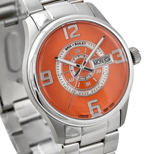 Brix+Bailey Simmonds Stainless Steel Orange Watch from Sostter