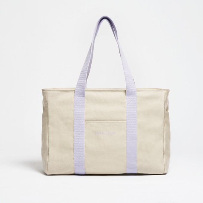 Yoga Tote - Sand/Lavender from Souleway