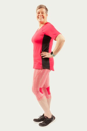 Happy 3/4 legging raspberry waves from Spiffy Active Happy 3/4 legging raspberry waves from Spiffy Active
