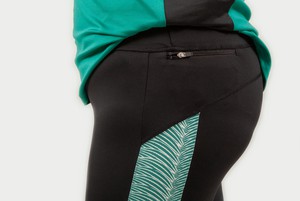 Lucky legging black aqua waves from Spiffy Active Lucky legging black aqua waves from Spiffy Active