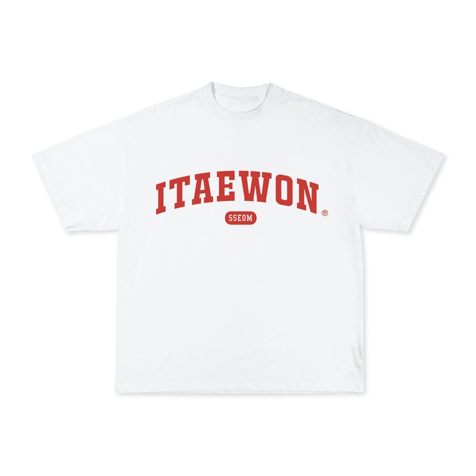 ITAEWON RED TEE from SSEOM BRAND