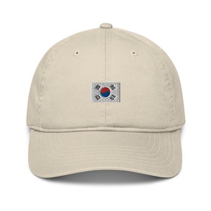 KOREAN FLAG BEIGE DAD HAT from SSEOM BRAND