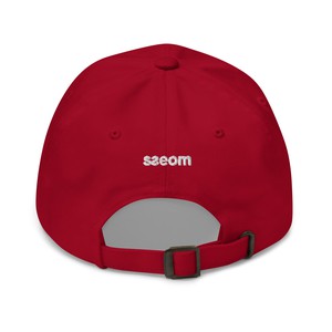 MUKBANG RED DAD HAT from SSEOM BRAND