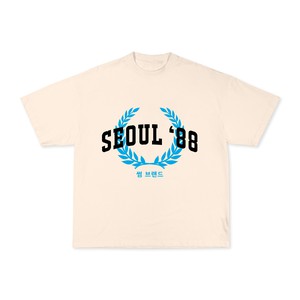 SEOUL 88 BEIGE TEE from SSEOM BRAND