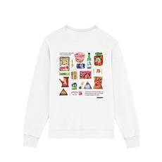 CONVENIENT WHITE CREWNECK via SSEOM BRAND