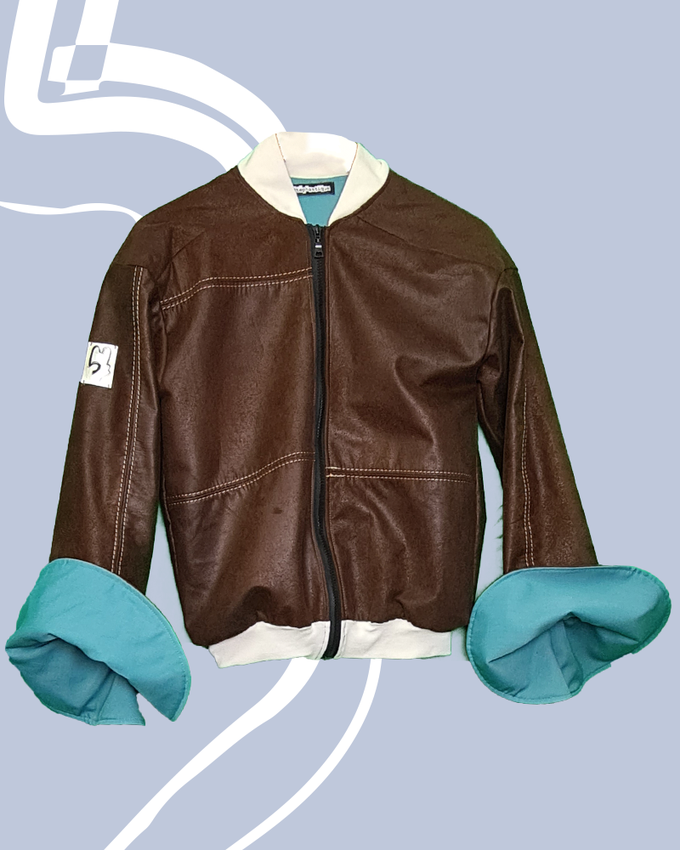 Pleather Baby Bomberjacket from Stephastique