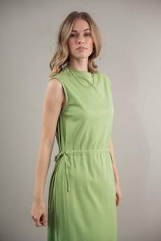 Midi dress with side lacing green via STORY OF MINE