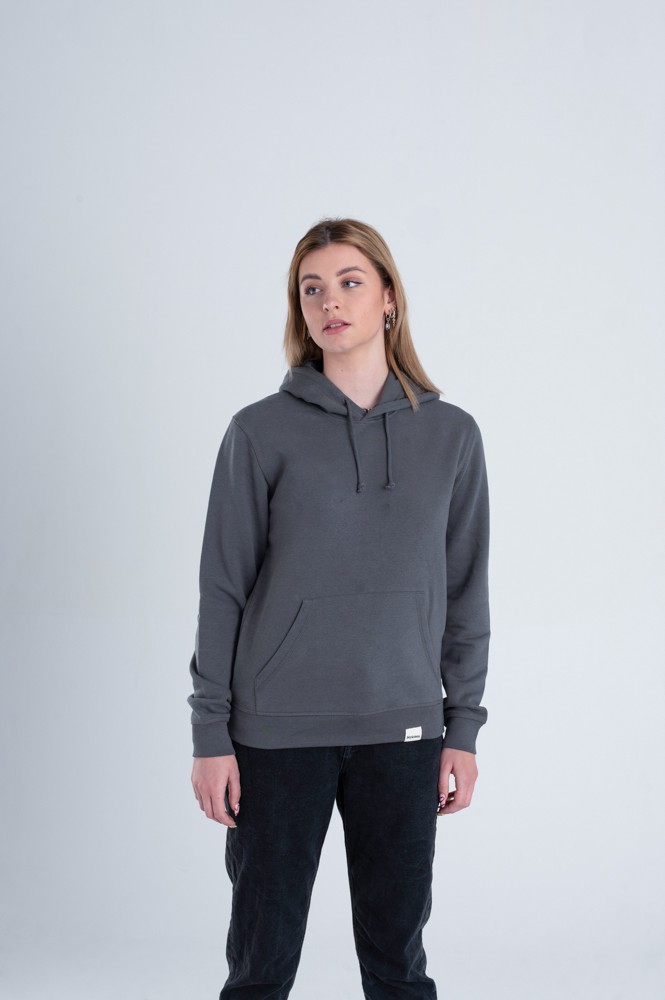 Organic Hoodie Anthracite from Stricters