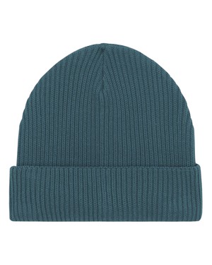 Organic Fisherman Beanie Blue Green from Stricters