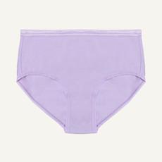 Organic Cotton Mid-Rise Brief in Petal via Subset