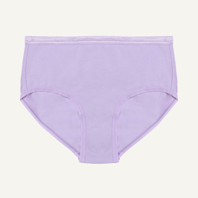 Organic Cotton Mid-Rise Brief in Petal from Subset
