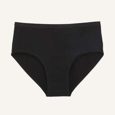 Organic Cotton Mid-Rise Brief in Carbon via Subset