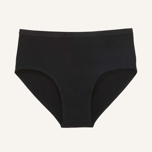 Organic Cotton Mid-Rise Brief in Carbon from Subset