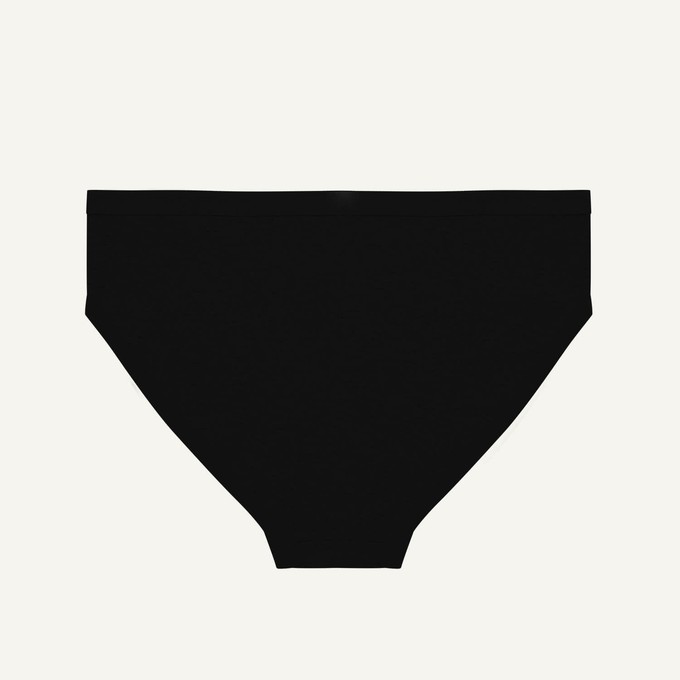 Organic Cotton Maternity Below-Belly Brief in Carbon from Subset