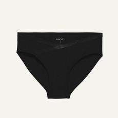 Organic Cotton Maternity Below-Belly Brief in Carbon via Subset