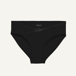 Organic Cotton Maternity Below-Belly Brief in Carbon from Subset