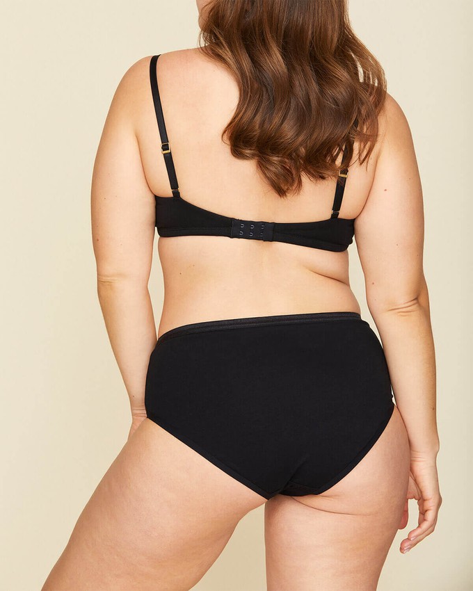 Organic Cotton Mid-Rise Brief in Carbon 3-Pack from Subset