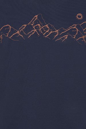 Mountaineering Tee Navy (Caramél) from Superstainable