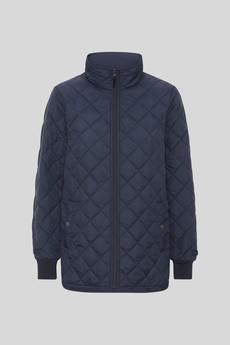 Quilted Jacket Navy via Superstainable
