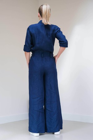 Jumpsuit | Linnen Indigo from Sûr Atelier
