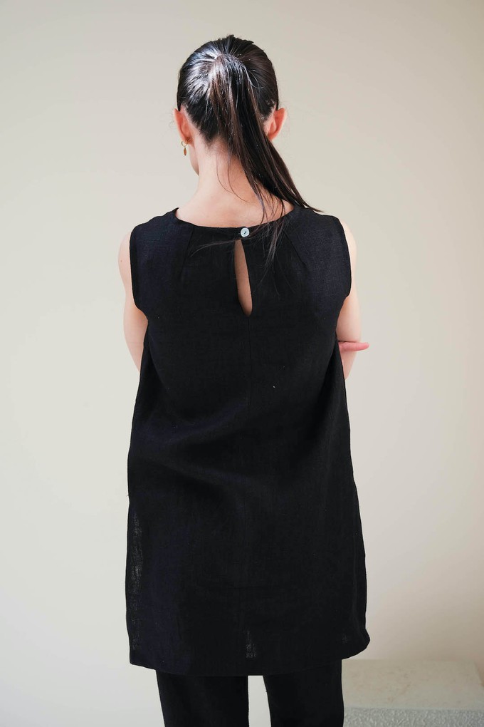 Alice Top | Duurzaam Linnen Zwart from Sûr Atelier