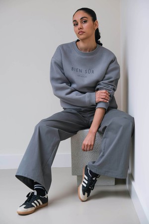 Lon Broek | Katoen Grijs from Sûr Atelier