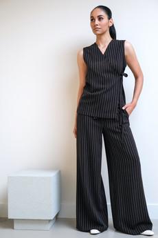 Broek Wijd | Wol Bruin via Sûr Atelier