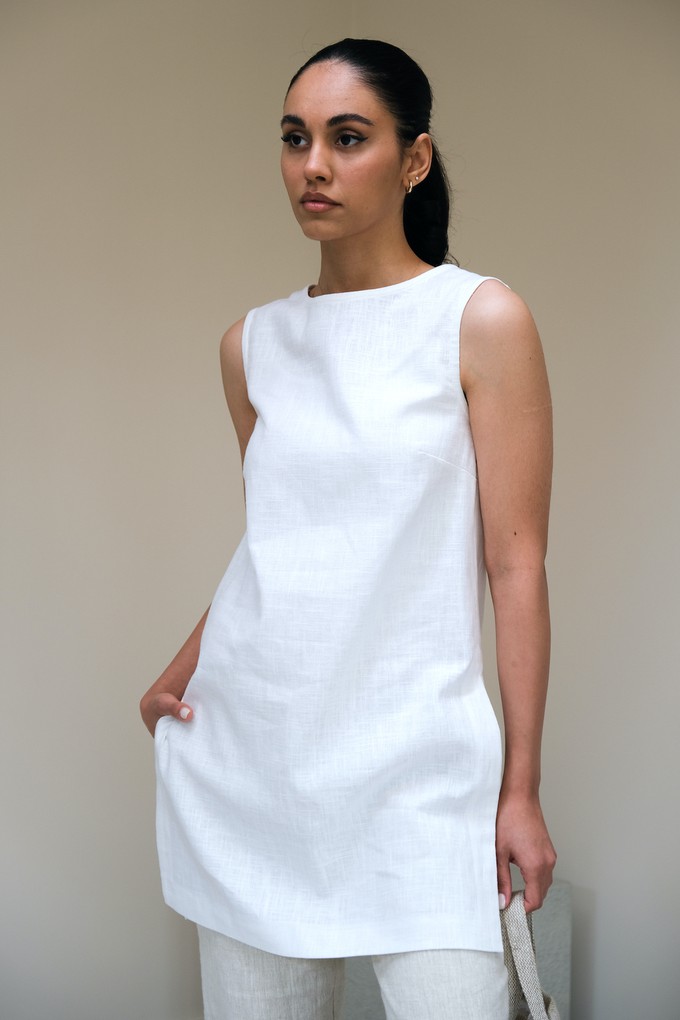 Alice Top | Duurzaam Linnen Wit from Sûr Atelier