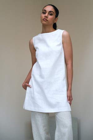 Alice Top | Duurzaam Linnen Wit from Sûr Atelier