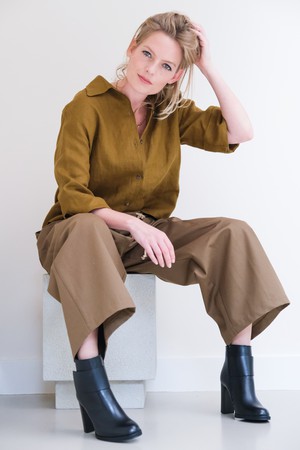 Broek Koord | Katoen Olijfgroen from Sûr Atelier