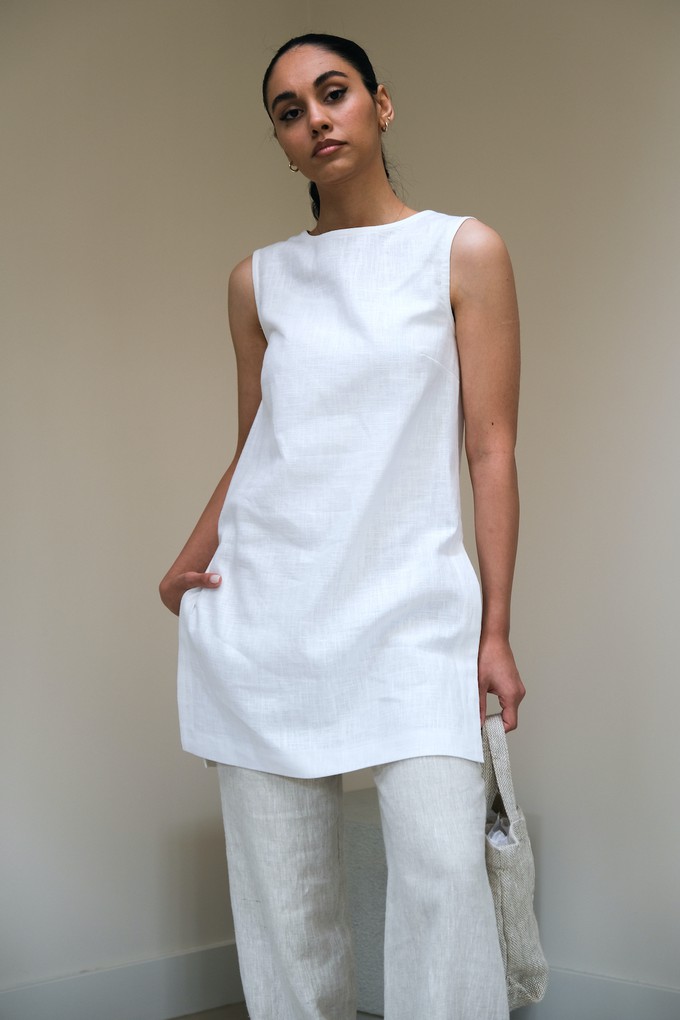 Alice Top | Duurzaam Linnen Wit from Sûr Atelier