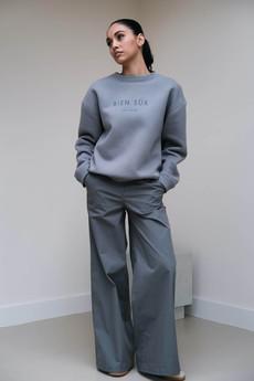 Lon Broek | Katoen Grijs via Sûr Atelier