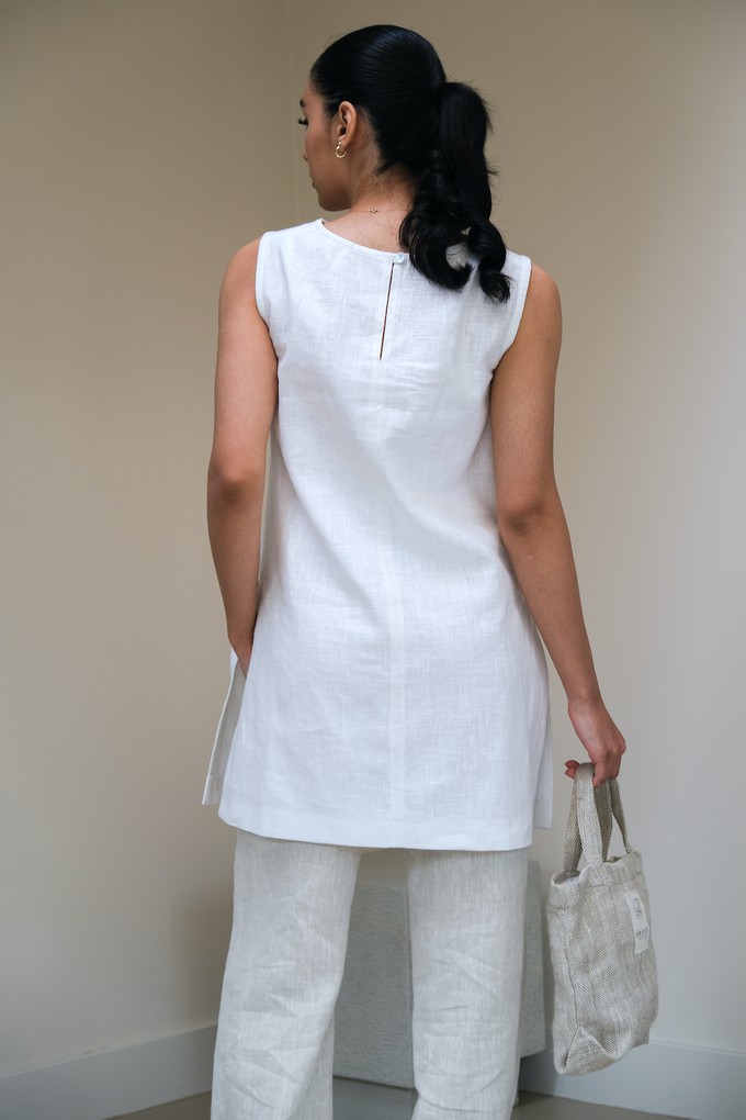 Alice Top | Duurzaam Linnen Wit from Sûr Atelier