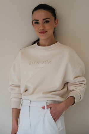 Bien Sûr Sweater | Bio Katoen Offwhite from Sûr Atelier