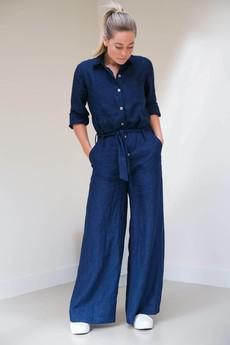 Jumpsuit | Linnen Indigo via Sûr Atelier