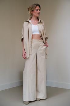 Lon Broek | Katoen Crème via Sûr Atelier