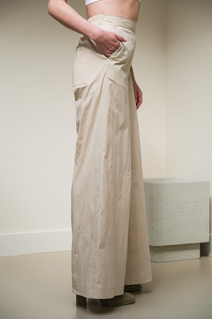 Lon Broek | Katoen Crème from Sûr Atelier