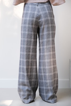 Bandplooi Broek | Ruit from Sûr Atelier