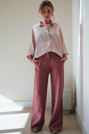 Wende Broek | Linnen Blush from Sûr Atelier