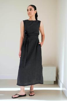Alice Jurk | Duurzaam Linnen Zwart via Sûr Atelier