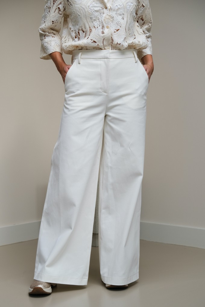 Moise Broek | Katoen Wit from Sûr Atelier