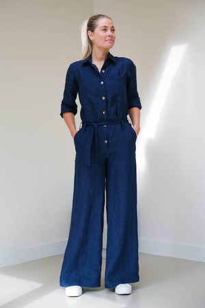Jumpsuit | Linnen Indigo from Sûr Atelier