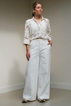 Moise Broek | Katoen Wit via Sûr Atelier