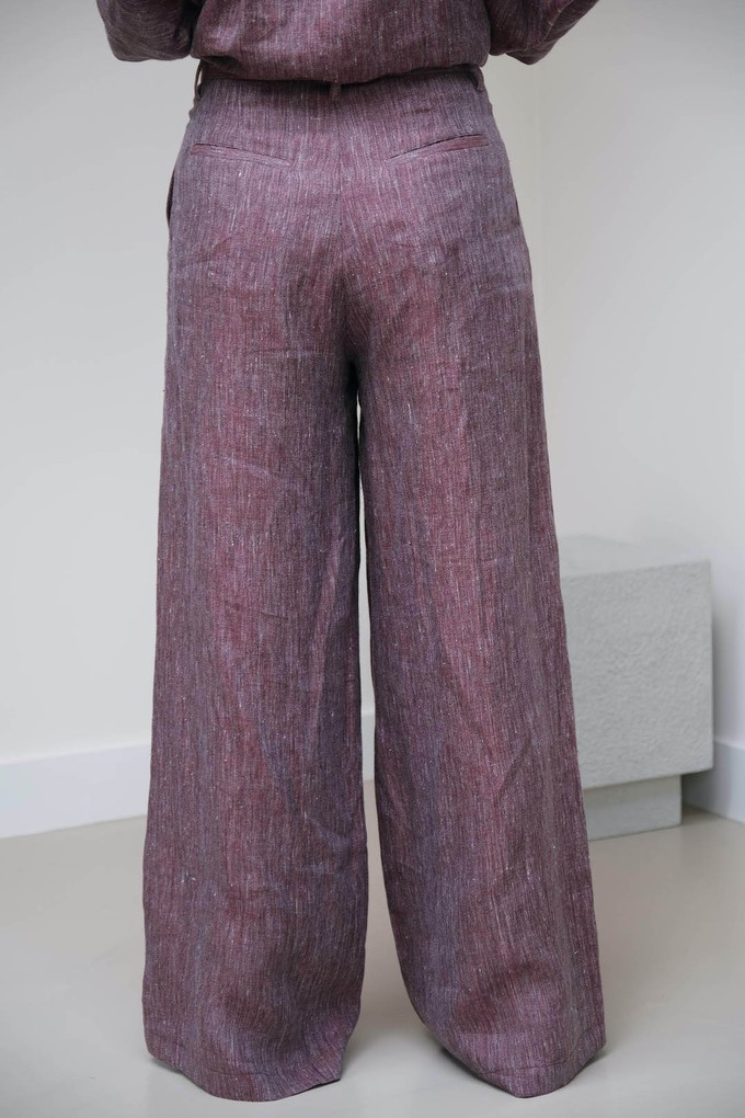 Moise Broek | Linnen Cherise Melange from Sûr Atelier