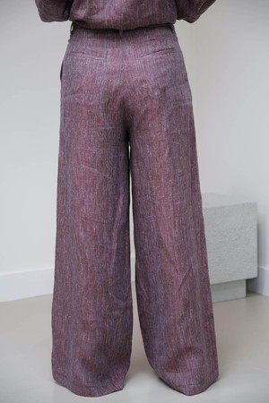 Moise Broek | Linnen Cherise Melange from Sûr Atelier