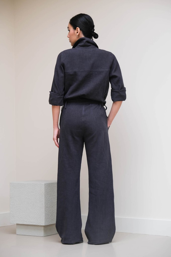 Coco Jumpsuit | Linnen Zwart from Sûr Atelier