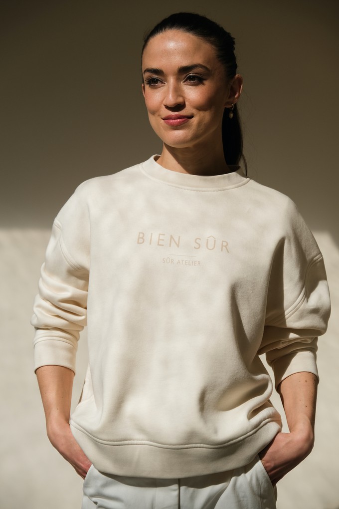 Bien Sûr Sweater | Bio Katoen Offwhite from Sûr Atelier