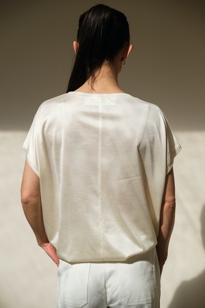 Corinne Top | Zijde Crème from Sûr Atelier